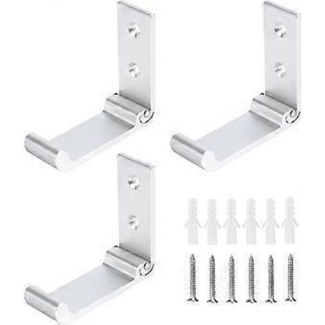 Foldable wall hook for headphones, made of aluminum alloy, invisible coating (1/5)