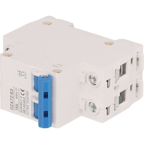 Disjoncteur miniature 2P CC 4 kA Icu 6 kV Uimp à déclenchement rapide pour système photovoltaïque solaire, petit disjoncteur CC 500 V 16 A (1/5)