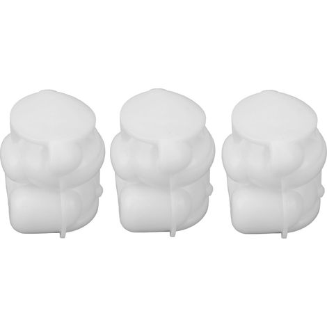 Moule à Glace en Silicone 3 Pièces en Forme d'Ours, Facile à Démouler et Idéal pour Boissons Fraîches (1/5)