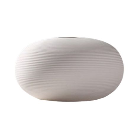 Vase En Céramique - Blanc - 25 cm Hauteur - Pour Décoration Intérieure, Centre De Table, Fleurs Fraîches Ou Artificielles - 1 Pièce (1/5)