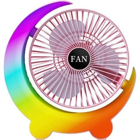 Mini-ventilateur portable,1800 mAh grand Batterie,Chargement USB,3 vitesses,Basse tension 5 V,Intérieur et extérieur(vert) (1/5)