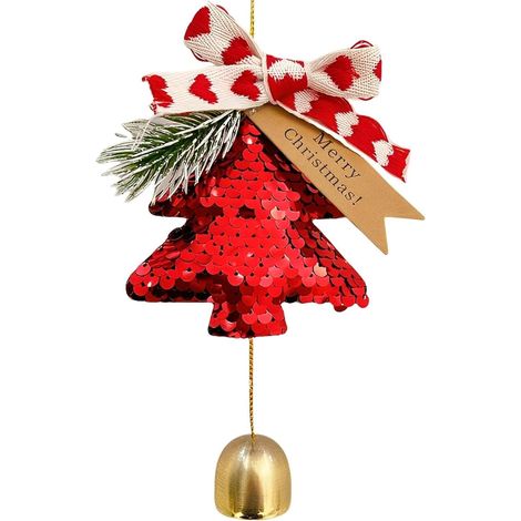 Décoration de sapin de Noël - convient pour la maison, le bureau, un café, un restaurant, etc. - 1 pièce, paillettes
