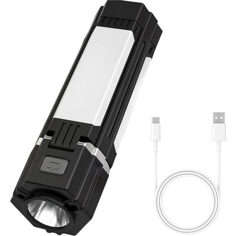 Rechargeable Camping Lamp, 3000 mAh LED Camping Lantern, IPX4 Waterproof Rechargeable LED Lamp, Camping Flashlight for Camping, Hiking, Fishing and Power Outages
