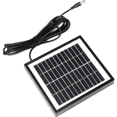12V 2W Solarpanel für Gartenbeleuchtung, Batteriemodul, Ladegerät, DC-Anschluss, DIY-Teile (1/4)