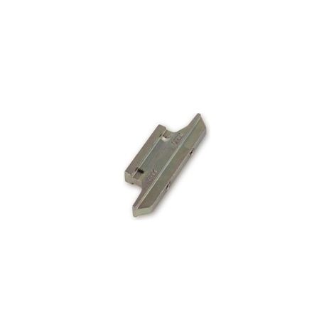 Fapim – Gâche pour crémone en zamak galvanisé – Fixation à clamer par vis inox – Pour dormants avec gorge – 5027B