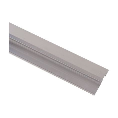 Vachette – Barre de seuil en aluminium brut 4m – Résistante aux chocs – Pour fixation sur béton – Finition lisse (1/5)