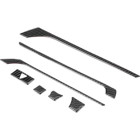 Ensemble de 7 pièces comprenant des baguettes de finition pour le panneau de navigation, les commandes centrales et les aérateurs, en fibre de carbone, compatible avec Mazda MX-5 ND/Roa (1/5)