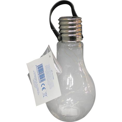Pack x 3 units solar led bulb in glass diameter 9cm. High 18cm - spazioluzio (1/5)