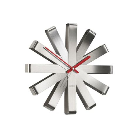 Wanduhr - Ribbon Umbra - Silber (1/5)