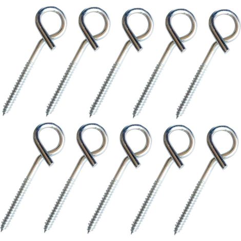 10 crochets plafond - inox - pour suspension et rangement (1/5)