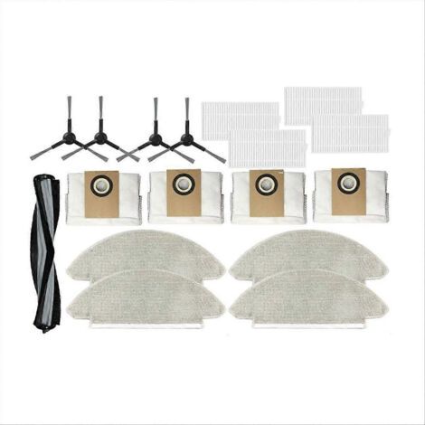 Pièces détachées pour Viomi Alpha 2 Pro V-RVCLMD40B : brosse principale, filtre HEPA, chiffon et sac à poussière (remplacement)