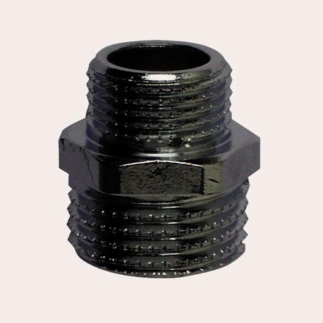 Cornat Reduziernippel messing verchromt 1/2 x 3/8 Außengewinde Nippel