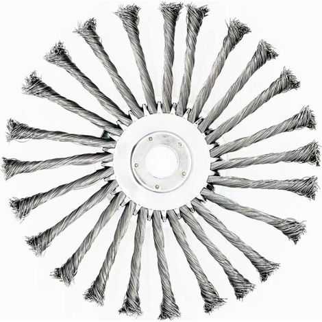 Bürstenkopf aus Stahldraht, 254 x 25,4 mm, universeller Freischneider, 10 Zoll, für Rasen- und Gartengeräte, zur Moos- und Rostentfernung (1/4)