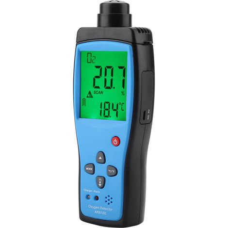 Detector de oxígeno portátil recargable AR8100, medidor de O2 para exteriores, 240 V (1/5)