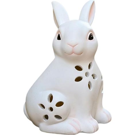 für Kaninchen Gartenfigur für den Außenbereich aus Harz