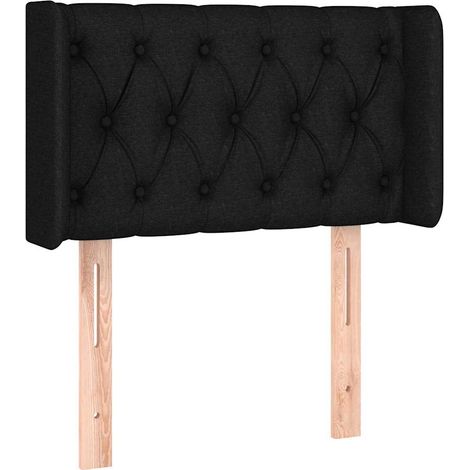 Maison Exclusive - Cabecero de tela negro 83x16x78/88 cm (1/5)