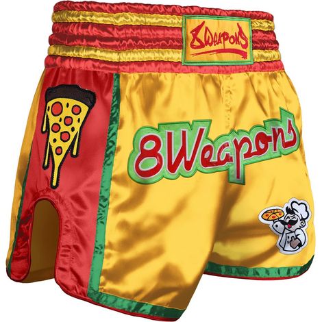 8 Waffen Muay Thai Shorts Muay Pizza XL