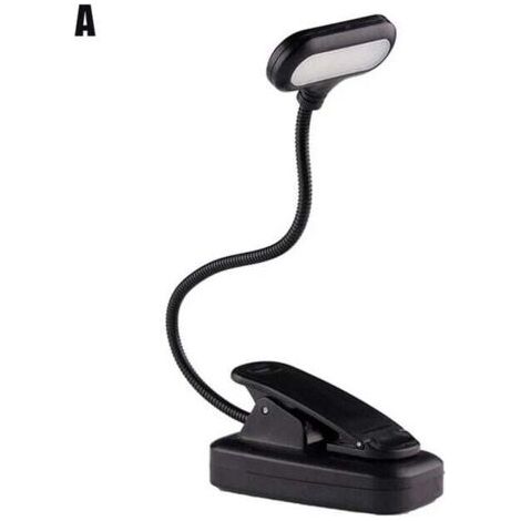 LED-Augenschutz-Buch-Nachtlicht, verstellbar, Mini-Clip-On-Schreibtischlampe, batteriebetrieben, flexibel, für Reisen, Schlafzimmer, Lesen, A
