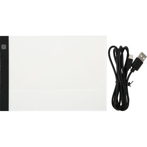 Table Lumineuse Led - Format A4 - 3 Niveaux De Luminosité - Pour Dessin Et Animation - Alimentation Usb (1/5)
