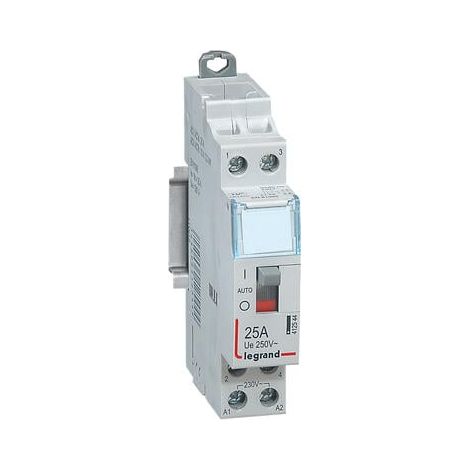 Contacteur de puissance CX³ bobine 230V - 2P 250V - 25A - contact 2F - 1 module - 412544 - LEGRAND