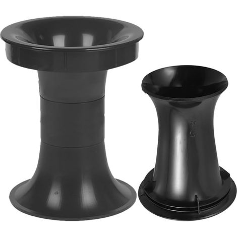 2 Tubes de Port Réflexe Noirs en Abs pour Caisson de Basses, Accessoire pour Haut-Parleur Intérieur, Réduit Les Coûts de Maintenance et Prolonge la Durée de Vie du Système Audio (1/5)