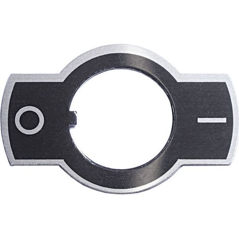 APEM U1050 U1050 Bezeichnungsschild Aufdruck-Motiv 0/I Schwarz 1 St. (1/2)