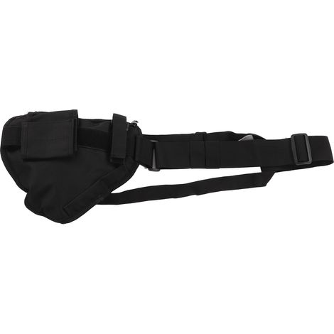 Veste multifonction avec poches intégrées pour talkie-walkie, sac banane ajustable unisexe et poche pectorale zippée (1/5)