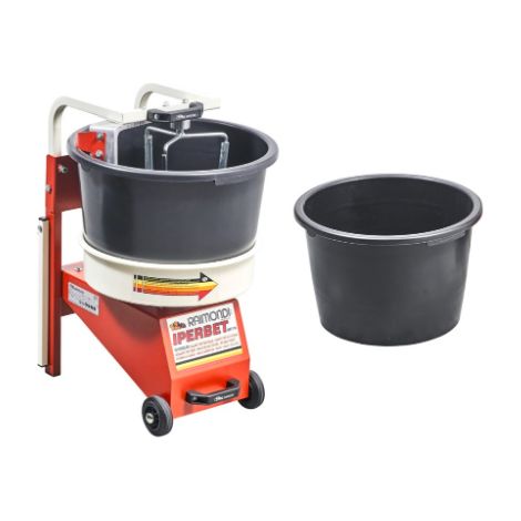 Raimondi – Malaxeur bétonnière 300 kg/h – 2 seaux de 45L – Moteur puissant pour mélanges fluides – Dimensions 60x51x77 cm