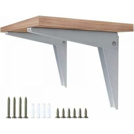 Support mural pliable, supports d'étagère, supports d'étagère, support pliable en métal, support de garage, étagère de bricolage, support d'étagère BlConsole (1/5)