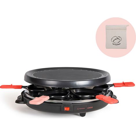 macchina per raclette per 6 persone 800w - DOC307 - livoo