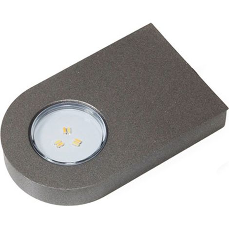 Faretto da esterno in vetro Glaspoint bianco caldo o Emotion 12 V 0,8 W cornice in acciaio inox