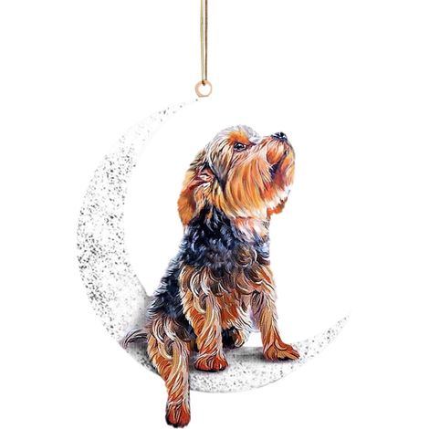 Chien Décoration - Pendeloque En Fer Pour Arbre De Noël - Idéal Pour Fêtes Hivernales Et Cadeaux Personnalisés - 1 Pièce