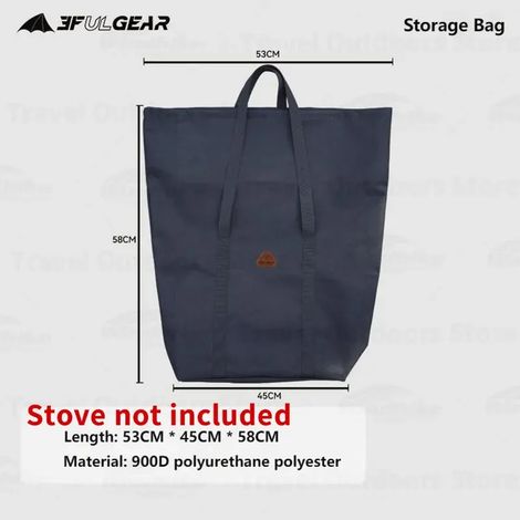 Réchaud de camping portable 3F UL GEAR en acier inoxydable 304 pour tente, chauffage et cuisson en hiver, réchaud à bois de table pour pique-nique et randonnée. (1/5)