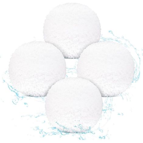 Bardusch-Lot de 4 balles absorbantes d'huile réutilisables pour spa, balles éponges absorbantes d'huile lavables pour piscine, jacuzzi, spa, baignoire spa