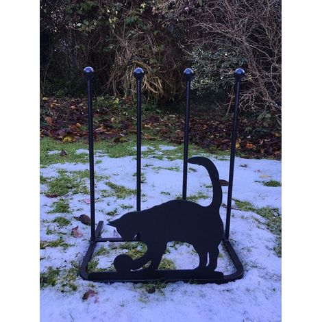 2 Pair Boot Rack - Cat - Steel - L30.4 x W38 x H48.3 cm - Black