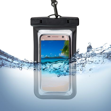 Handyhülle Schutzhülle Beutel Hülle Schutz Tasche Handy wasserdicht 7,5x15,5cm (1/4)