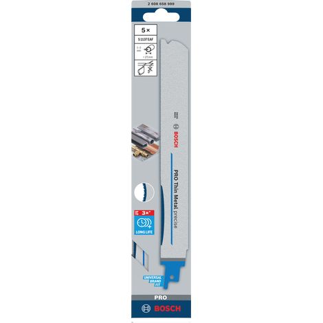 BOSCH BRZESZCZOT S PRO S1137EAF 1,1 x 25 x 225mm /5szt.