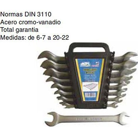 SET CHIAVI FISSE MT 8 PZ SATINATE  OFFERTA ESCLUSIVA