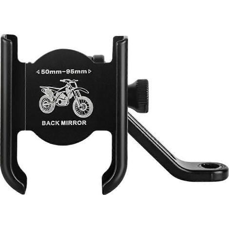 Support de téléphone pour vélo, support de téléphone portable réglable pour guidon, support de téléphone de navigation-13x9cm-Black