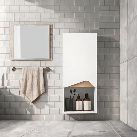 Meuble de salle de bain bianco en truciolato 30 x 17 x 67 cm (1/5)