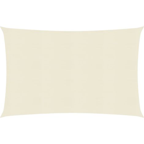 Voile d'ombrage Voile de parasol - 160 g/m² Crème 4x7 m PEHD BV439686 - BonneVie (1/5)