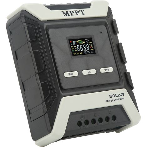 Régulateur de Charge Solaire MPPT 10A 12V-80V avec Affichage LCD Couleur pour Batterie (1/5)