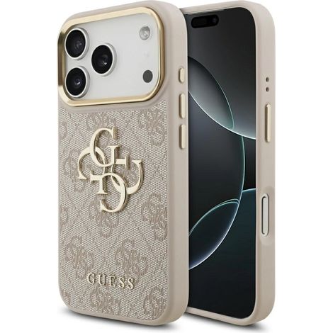 Coque Guess 4G avec grand logo classique 4G pour iPhone 17 Pro - Or rose (1/5)
