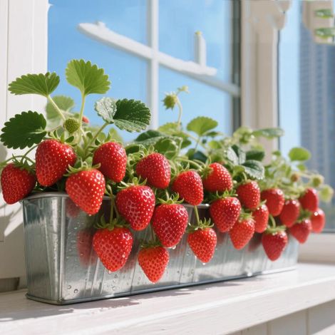 200 Red Strawberry Seeds, Fruit Seeds, Garden Plants, Hardy Strawberry Seeds (1/5)