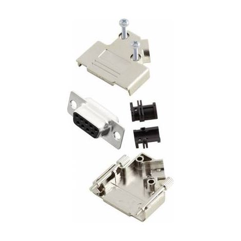 MH Connectors MHD45PK9-DB9S-K Kit embase SUB-D femelle 45 ° Nombre de pôles: 9 fût à souder 1 pc(s) (1/2)