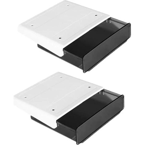 Organiseur de tiroir autocollant pour bureau à domicile et rangement d'accessoires - Lot de 2 (1/5)