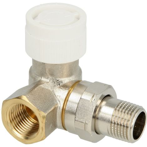 Corps de vanne Oventrop AV 9 à gauche 3/8'' avec préréglage, nickelé 1183470