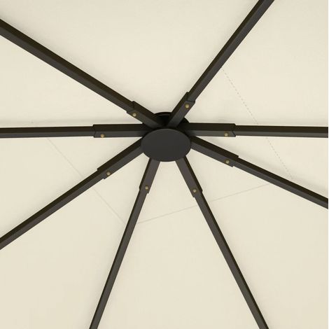 Pavillondach 3 x 3 m aus Oxford 600D, 8 Ablauflöcher, weiß OKMYHOME (1/5)