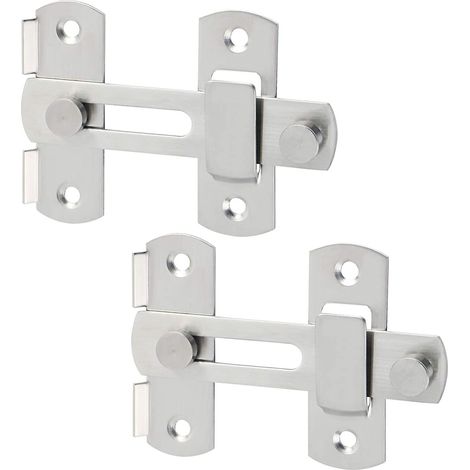 Schiebetürriegel, Kippriegel, Riegel mit Schrauben für Türen, Fenster, Schränke (1/2)