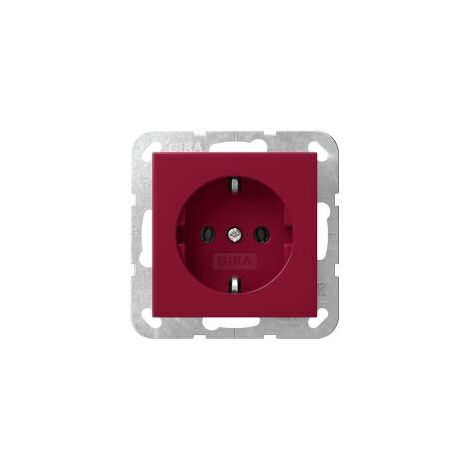 GIRA Steckdose SCHUKO 4455108 System 55 Rot